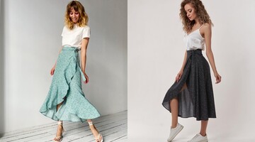 8 стильних спідниць із запахом на спекотний серпень: які фасони та кольори в трендах сезону