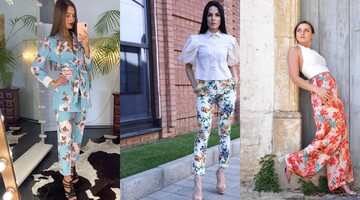 Штани з квітковим принтом повернулися в тренди: 8 стильних моделей під піджак і легкий топ