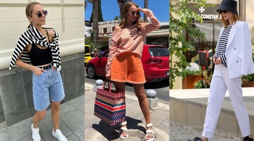 9 стильних луків у трендовому тільнику: як і з чим носити смугастий лонгслів