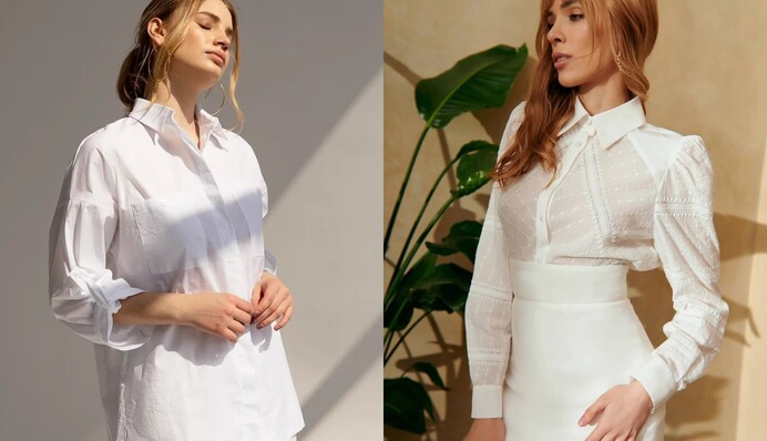 9 бавовняних блуз на спекотний серпень: як одягнутися в офіс та на вечірню прогулянку