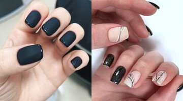 Черный — не значит скучный: 11 оригинальных идей маникюра в темных тонах