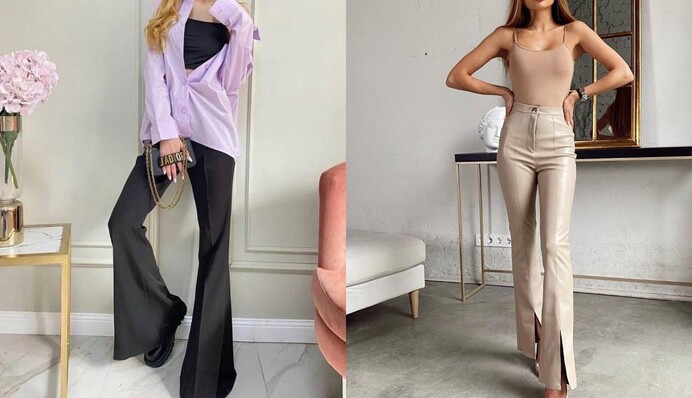 7 стильних луків у брюках кльош: як носити цієї осені і не виглядати старомодно