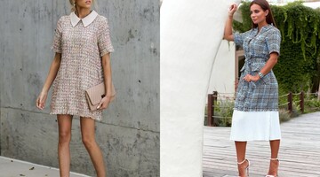 9 стильних суконь із твіду на осінь: що приглянути на вересень і з чим носити