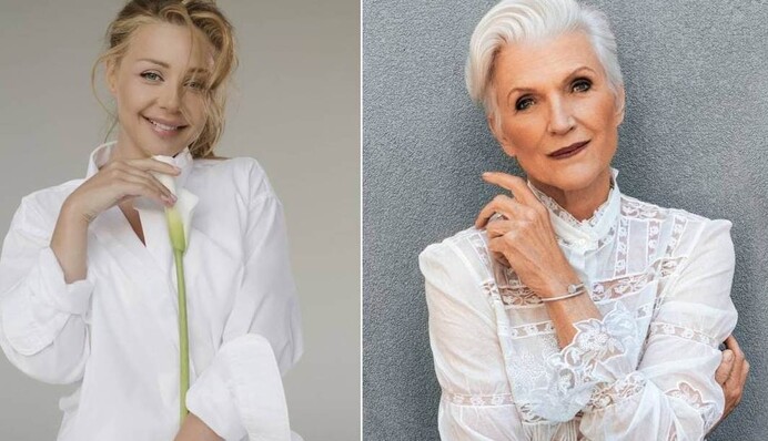 Тина Кароль и Мэй Маск выбрали одинаковый костюм украинского бренда: фото