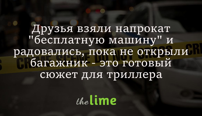 Друзья взяли напрокат 