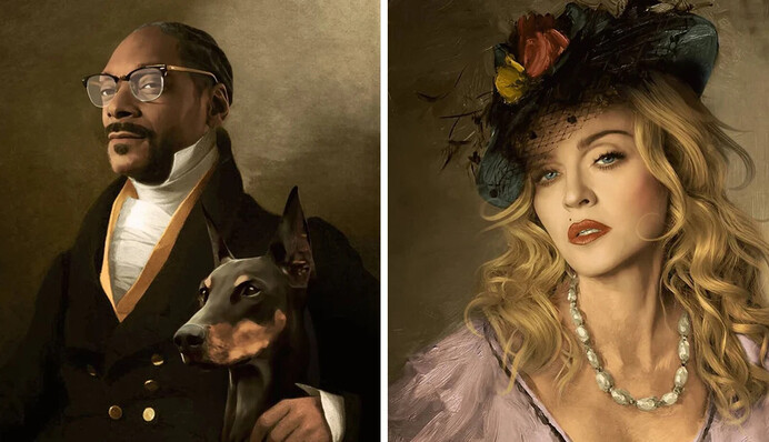 Художник показав, як виглядали б зірки на картинах Середньовіччя - ось найкращі його портрети