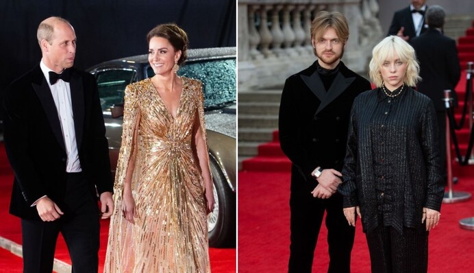 Кейт Миддлтон в роскошном золотом платье затмила всех на премьере нового 