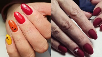 От красного к бордовому: 9 идей маникюра в трендовой палитре осени