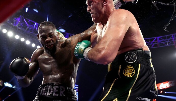 Фьюри - Уайлдер: сумасшедший бой с тяжелым нокаутом