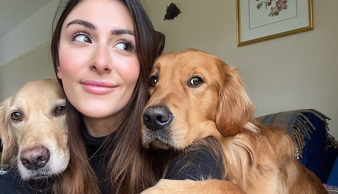 Два золотистых ретривера помешали хозяйке принять ванну, и это видео растопило сердца миллионов