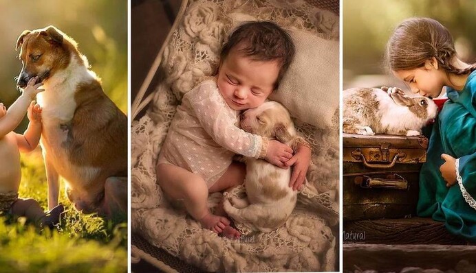 Фотограф показує ніжні моменти між дітьми та тваринами, і це подвійна порція милоти