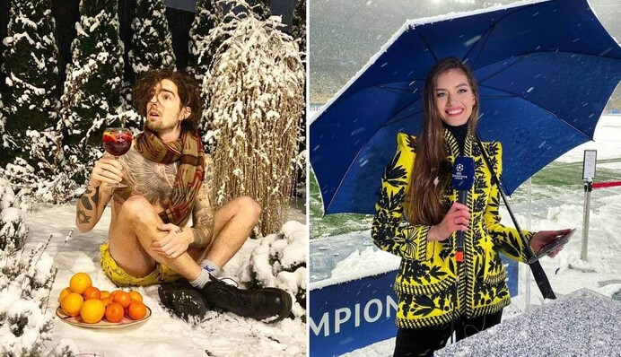 Как звезды встретили первый снег - Дантес разделся, а Потап с Настей сняли TikTok