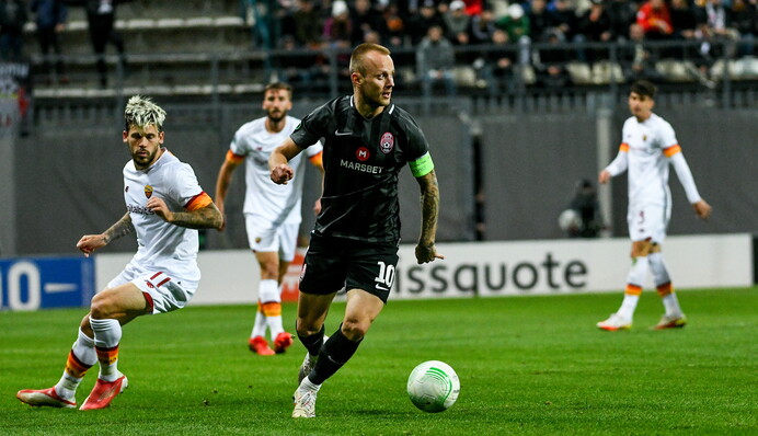 Рома - Заря - 4:0 Хроника матча и видео голов