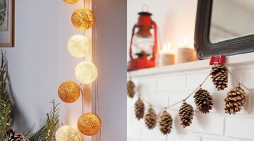 Делаем гирлянды из подручных средств: 5 идей, чем украсить дом к Новому году