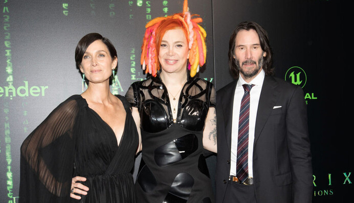 Платье Керри-Энн Мосс на премьере 