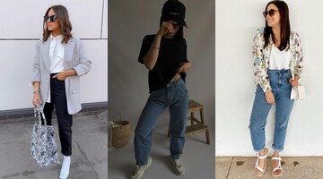 9 луков на весну в модных "маминых джинсах": комбинации и цвета сезона
