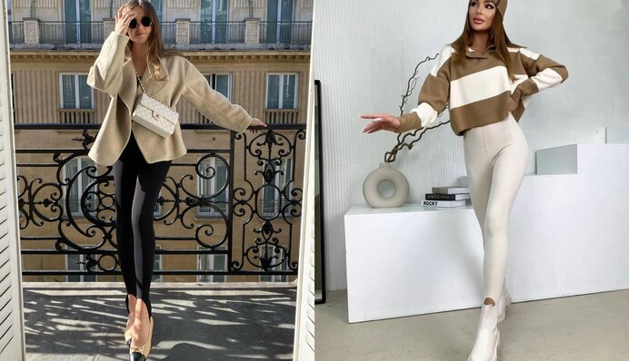 Як і з чим носити легінси зі штрипками: гайд по модному тренду цієї весни