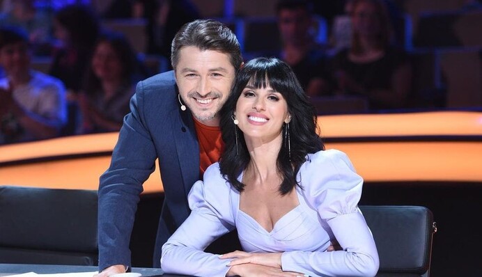 Маша Ефросинина показала, как проходят репетиции Нацотбора - поддержать ведущую приехал Сергей Притула