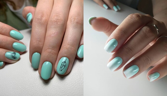 12 ідей м'ятного манікюру на весну: які принти та малюнки будуть у моді