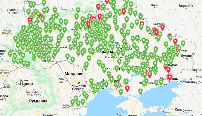 Які найближчі магазини, аптеки та заправки працюють в Україні: онлайн-карта