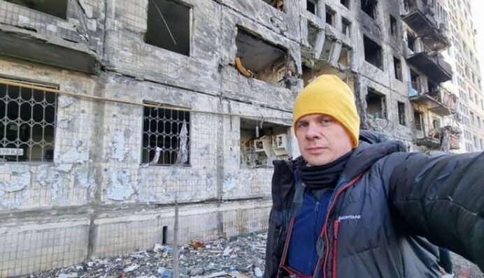Дмитро Комаров показав наслідки обстрілів Києва: Оболонь у фотографіях