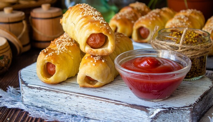 Як приготувати сосиску в тісті без дріжджів: простий рецепт