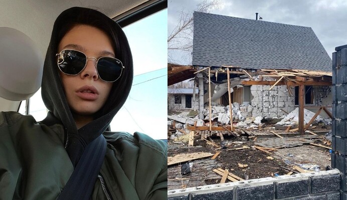 Злиденна нація: модель Саша Літвін показала, що російські мародери зробили з її будинком