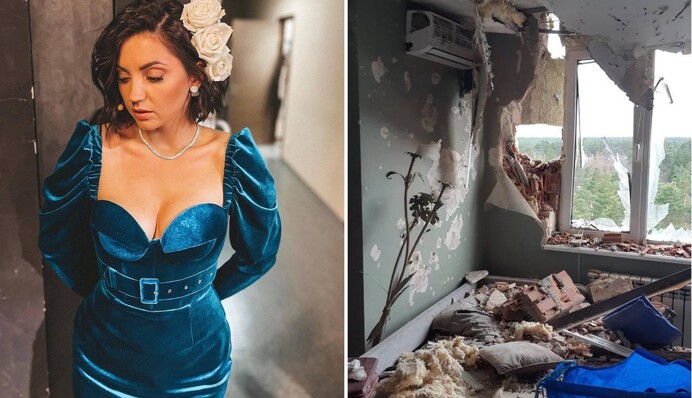 Смотрела и плакала: Оля Цибульская показала, что оставили оккупанты от дома родителей в Ирпене