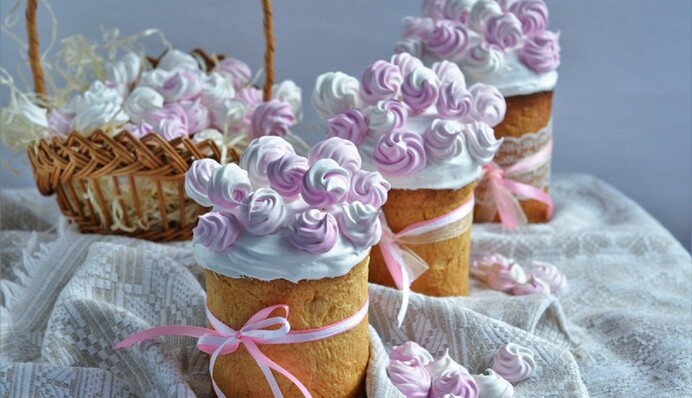 Как украсить паску красивыми меренгами: простой рецепт безе в духовке