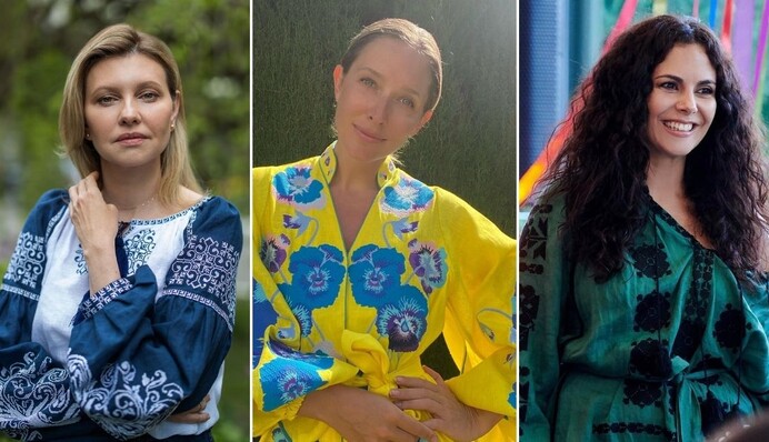 Зеленська, Осадча, Каменських та інші зірки у День вишиванки показали фото у національному вбранні