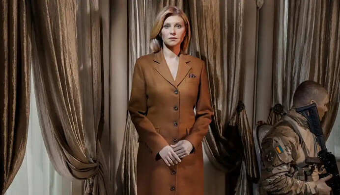 Він не грає: Олена Зеленська розповіла про якості, які допомагають її чоловікові під час війни