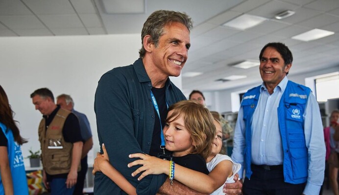 Бен Стиллер после Львова посетил Киев и поддержал украинцев, которые спасаются от войны