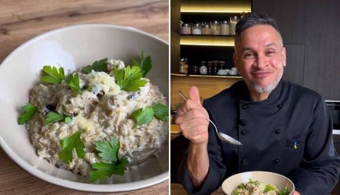 Ектор Хіменес-Браво розповів, як приготувати вівсянку-різотто з грибами: рецепт смачного сніданку