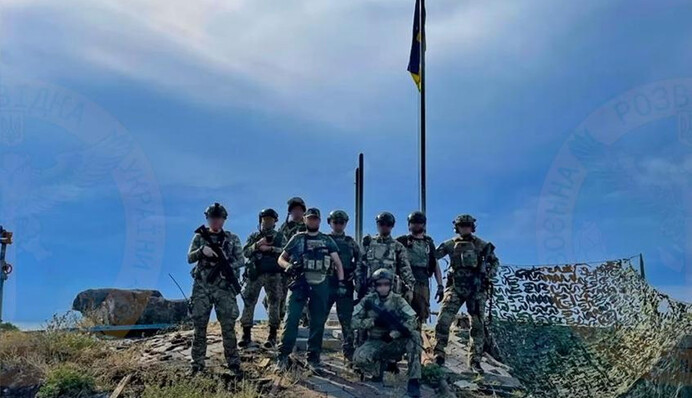 Українські військові врятували на острові Зміїний кота, який кілька місяців жив у окупації: фото