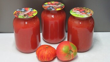 Как закрыть на зиму вкусный томатный сок: простой рецепт на 1 литр