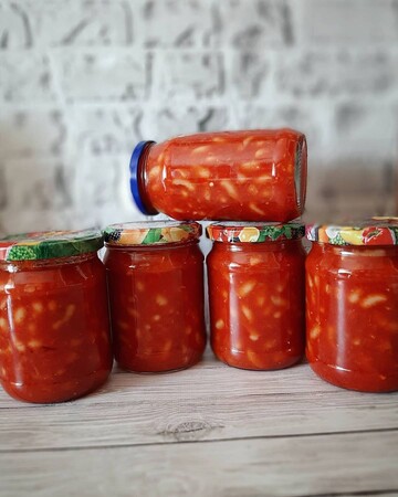 Вместо консервы из магазина. Рецепт домашней фасоли в томатном соусе на зиму