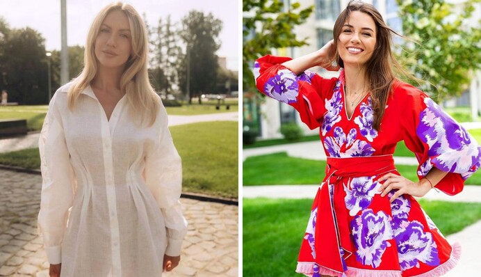 Ребрик в розовом, Никитюк в прозрачном платье. В чем звезды встретили День Независимости