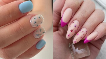 Головний тренд осені-2022. Ідеї манікюру з сухоцвітами на нігті різної довжини