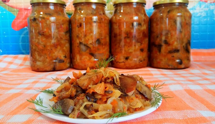 Як закрити на зиму смачну солянку з капусти з грибами: простий рецепт