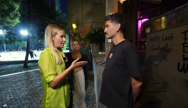 Ксенію Собчак в Грузії не впустили у бар, який ввів візи для росіян: відео