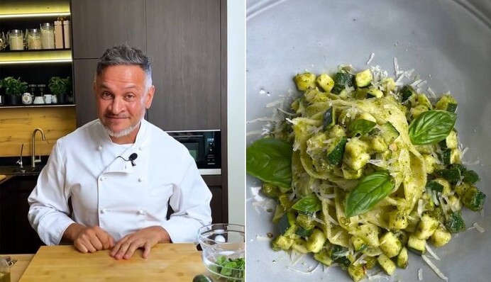 Вишуканий гарнір із сезонних продуктів. Рецепт пасти з цукіні від Эктора Хіменес-Браво