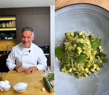 Вишуканий гарнір із сезонних продуктів. Рецепт пасти з цукіні від Эктора Хіменес-Браво