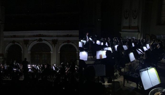 Концерт стал сенсацией: во Львове оркестр выступил в полной темноте из-за отключения света