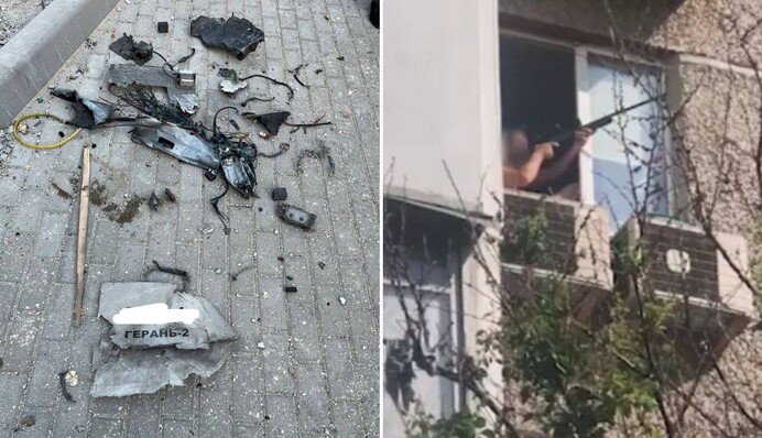 В сети развенчали фейк о мужчине, который в Киеве стрелял из окна по дронам-камикадзе