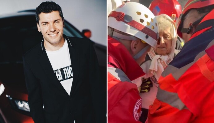 Бабушку ведущего Александра Вишневского спасли из-под завалов дома в Киеве: фото