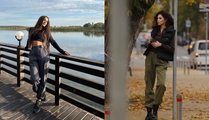 Ксенія Мішина та Анна Богдан показали, як носити наймодніші штани 2022 року: фото