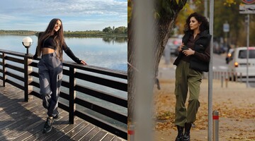 Ксенія Мішина та Анна Богдан показали, як носити наймодніші штани 2022 року: фото