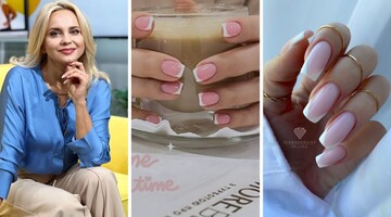 Лилия Ребрик показала, как выглядит модный французский маникюр на квадратные ногти: фото