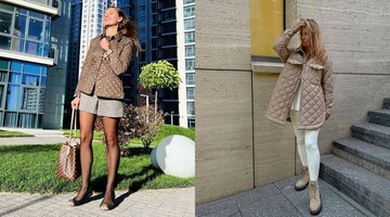 Христина Решетнік показала, як носити модну стьобану куртку цієї осені