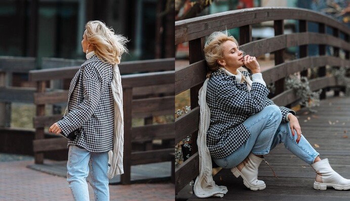 Лилия Ребрик показала, как носить модное укороченное пальто этой осенью: фото